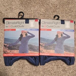 Cuddl Duds Men's Navy Base Layer Set